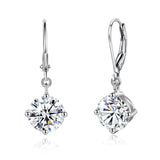 Certificated Moissanite Earrings For Women 100% 925 silver Long Dangle Earings Pass Diamond Tester Lever Backs Luxury Jewelry ME