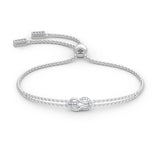 Moissanite Diamond Bracelet Bowknot 100% Silver 925 Luxury High Quality Jewelry Beautiful Gift For Girl Woman