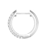 Luxury Round Brilliant Moissanite Diamond Hoop Earrings For Women 925 Sterling Silver Trending Jewelry Wedding Gift For Girls NW