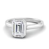 Hip Hop Style 5*7mm 1 ct Emerald Cut Moissanite Ring Halo With Certificate 100% Silver 925 Engagement Eternity Jewelry For Women